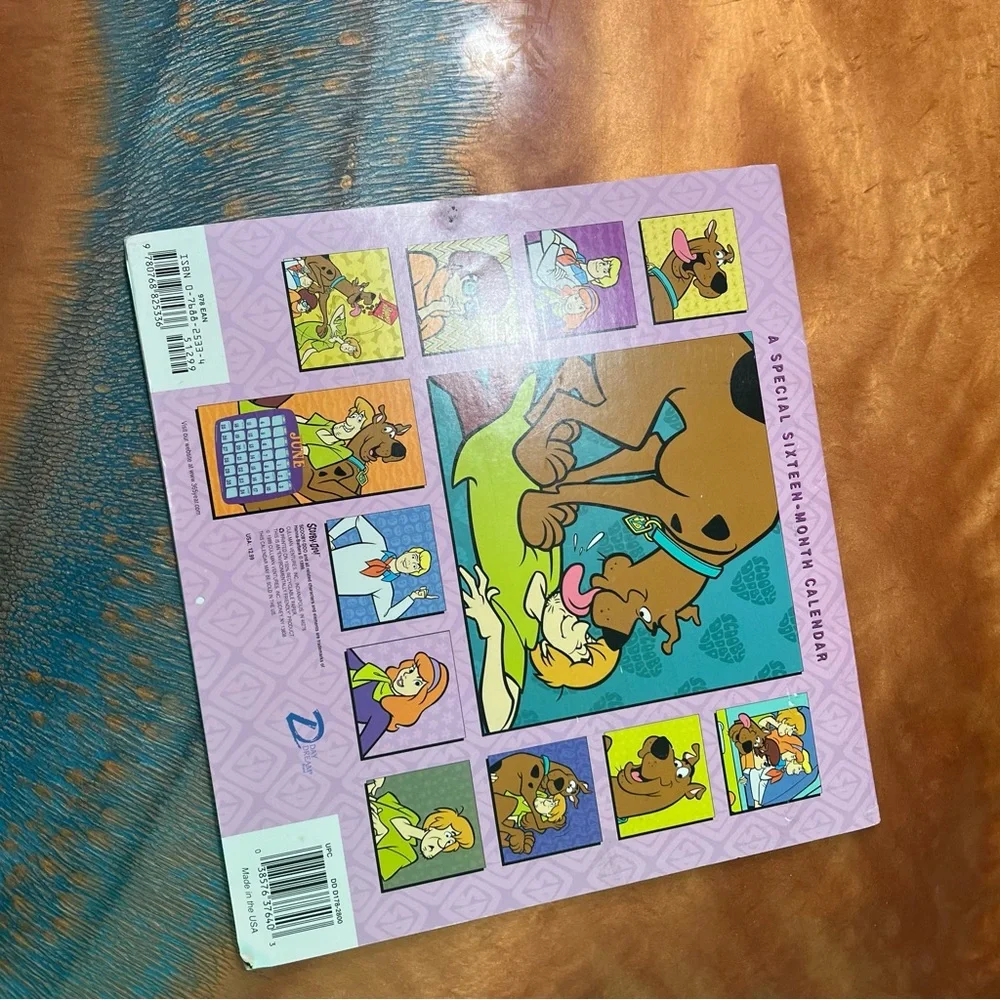 Vintage 2000 Scooby Doo Calendar with Poster Y2K